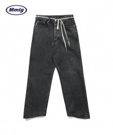 [Mmlg] WAVE JEANS (WASHED BLACK)