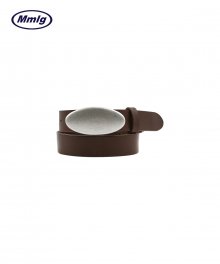 [Mmlg] STANDARD LEATHER BELT (BROWN)