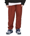 LMC DOUBLE PLEATED EASY TROUSER red brown