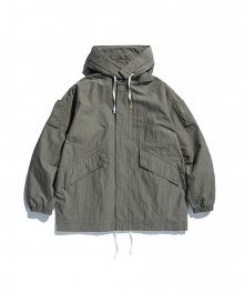 Emil Desert Short Parka Grey Olive