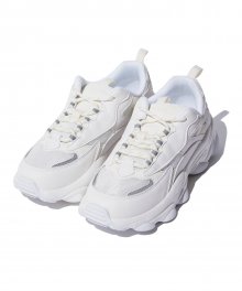 REFLECTIVE CHUNKY UGLY SHOES (WHITE) [GSN001I53WH]