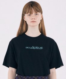 Small Logo Embroidery Tee [BLACK]