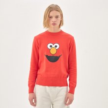 [SS20 SV X Sesame Street] Face Printed Knit(Red)