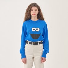 [SS20 SV X Sesame Street] Face Printed Knit(Blue)