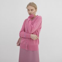 Color-block Cardigan (dusty pink)