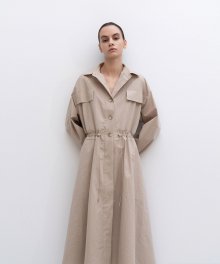RELAXED STRING TRENCH DRESS
