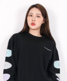 (유니섹스)3 Globe-Star Sweatshirt(BLACK)