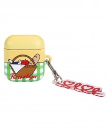 PICNIC BASKET AIRPODS CASE_yellow