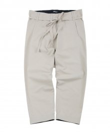 Washed Cotton Baggy Pants [Ivory]