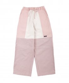 Tri Mixed Cotton Pants [Pink]