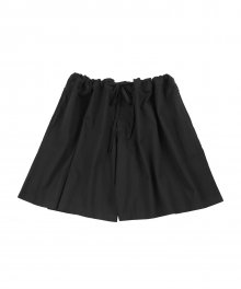 Wide Skirt Pants [Black]