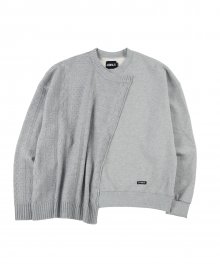 Oversized Sweater and Sweatshirt [Melange Grey]