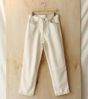 누아네임(NUANAME) (unisex) basic pants cream