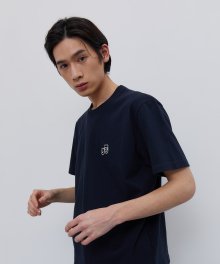 NOTE HALF SLEEVE TEE-DEEP NAVY