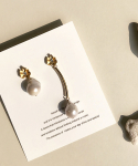 위트홀리데이(WIT-HOLIDAY) flower pearl unbal earring