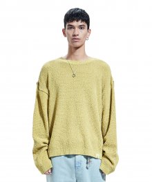 REVERSE P-DYED KNIT yellow