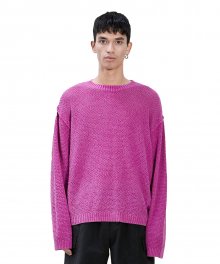 REVERSE P-DYED KNIT pink