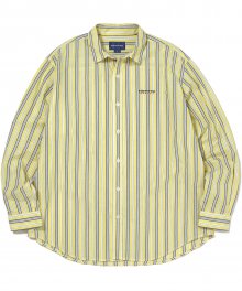 DSN-Logo Striped Shirt  Yellow