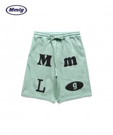 [Mmlg] MMLG SWEAT HALF PANTS (PURE MINT)