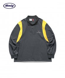 [Mmlg] YARD RUGBY SHIRT (CHARCOAL BLACK)