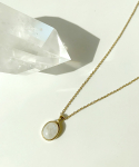 위트홀리데이(WIT-HOLIDAY) Moonstone round necklace [silver925]