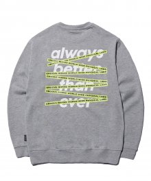 GROOVERHYME CROSSBAR SWEAT SHIRTS (GREY) [FROSCTM706MMG]