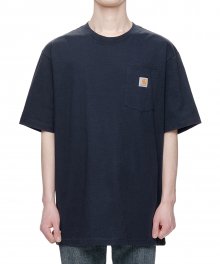 [K87NA] 워크웨어 포켓 티셔츠 - 네이비