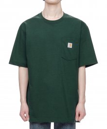 [K87HG] 워크웨어 포켓 티셔츠 - 헌터 그린