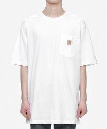 [K87WH] 워크웨어 포켓 티셔츠 - 화이트
