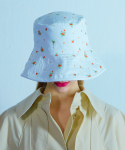 무디디(MUDIDI) Reversible Flower bucket hat 004 White