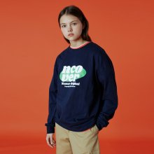 ELLIPSE TILE LOGO LONG SLEEVE-NAVY