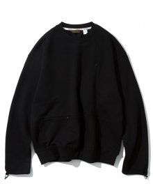 20ss MxU pocket sweatshirts black