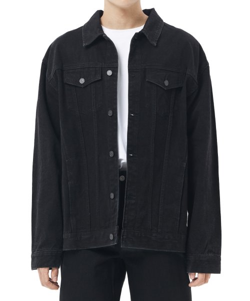 86로드(86road) 2725 washing denim jacket black