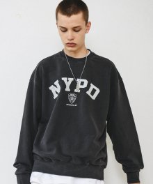 NYPD 유니폼 스웨트셔츠 블랙 차콜