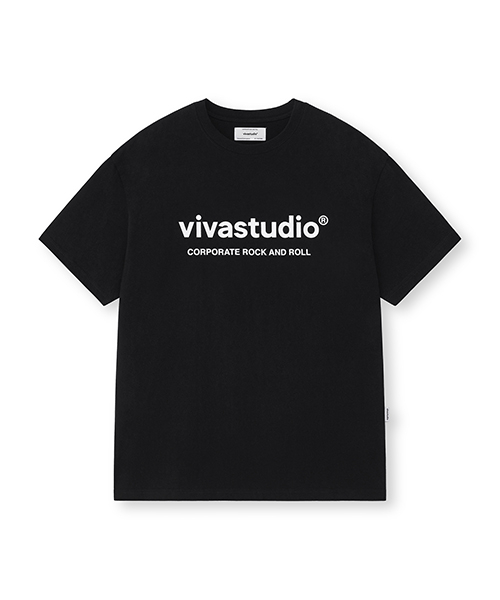 비바스튜디오(vivastudio) ORIGINAL LOGO SHORT SLEEVE [BLACK]