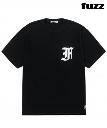 FUZZ OVER DYED OLD ENGLISH TEE black