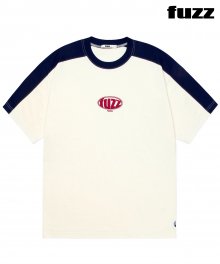 FUZZ TWO TONE CIRCLE LOGO TEE cream