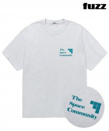 FUZZ COMMUNITY TEE lt heather gray