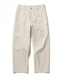 cotton fatigue pants wide fit natural