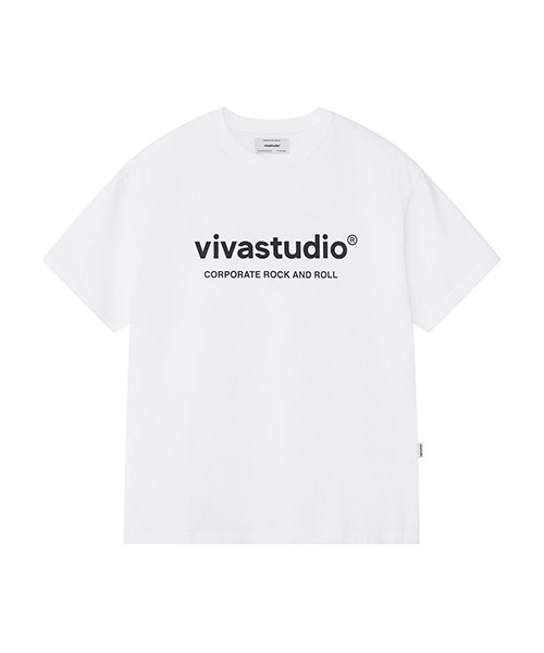 비바스튜디오(vivastudio) ORIGINAL LOGO SHORT SLEEVE [WHITE]
