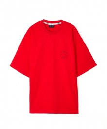 OVERSIZE R2 LOGO T-SHIRTS [RED]