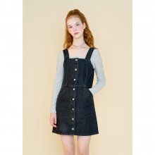 pinafore denim one piece