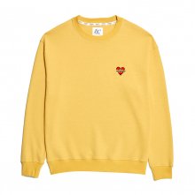 노맨틱 베이직 로고 스웨트 셔츠 옐로우
