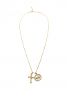Seal Cross Necklace in Gold_VX0SX0450
