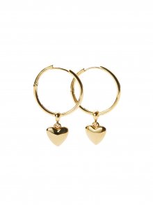 Heart Ring Earrings in Gold_VX0SX0550