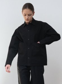 cotton pocket jacket (black)
