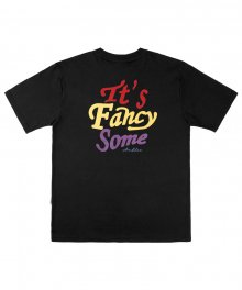 fancy 오버핏 반팔 티셔츠 AS702 (black)