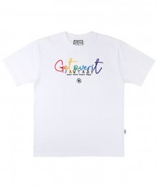 Get over it 오버핏 반팔 티셔츠 AS704 (white)