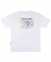 Nineteen ninety nine 오버핏 반팔 티셔츠 AS710 (white)