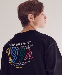 Nineteen ninety nine 오버핏 반팔 티셔츠 AS710 (black)